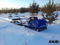 Мотобуксировщик Альбатрос-XLV 9 л.с, склизы, 1450 мм